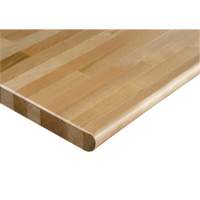 Hardwood Workbench Top, 48" W x 24" D, Bullnose Edge, 1-1/4" Thick Cam Industrial