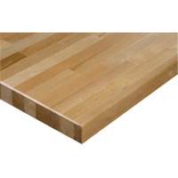 Hardwood Workbench Top, 48" W x 24" D, Square Edge, 1-1/4" Thick Cam Industrial