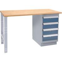 Industrial-Duty Workbench, 1000 lbs Cap., 60" W x 36" D, 34" H Cam Industrial