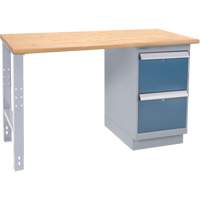 Industrial-Duty Workbench, Door w/ Drawer Combination, 1000 lbs Cap., 60" W x 36" D, 34" H Cam Industrial