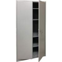 Armoire de rangement, Acier, 4 Tablettes, 78" h x 36" la x 24" P, Gris Cam Industrial