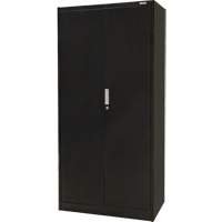 Hi-Boy Storage Cabinet, Steel, 4 Shelves, 72" H x 36" W x 18" D, Black Cam Industrial