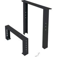 Industrial Duty Leg for Workbench, Steel, 24" D x 34" H, Single Cam Industrial