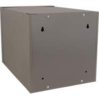 Casier cubique empilable, 12" x 18" x 12", Acier, Gris, D&eacute;mont&eacute; Cam Industrial