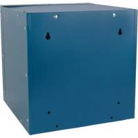 Casier cubique empilable, 12" x 12" x 12", Acier, Bleu, D&eacute;mont&eacute; Cam Industrial