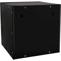 Casier cubique empilable, 12" x 12" x 12", Acier, Noir, D&eacute;mont&eacute; Cam Industrial