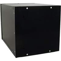 Casier cubique empilable, 12" x 18" x 12", Acier, Noir, D&eacute;mont&eacute; Cam Industrial