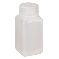 Bouteilles peu encombrantes &agrave; prise facile, Carr&eacute;e, 6 oz, Plastique Cam Industrial