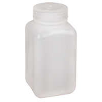 Bouteilles peu encombrantes &agrave; prise facile, Carr&eacute;e, 16 oz, Plastique Cam Industrial