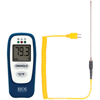 Thermom&egrave;tre alimentaire avec v&eacute;rification HACCP, Contact, Num&eacute;rique, -83,2 - 1999°F (-64 &agrave; 1400°C) Cam Industrial