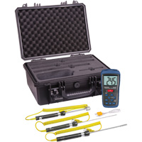 Thermocouple Thermometer Kit, Contact, Digital, -58-2000°F (-50-1300°C) Cam Industrial