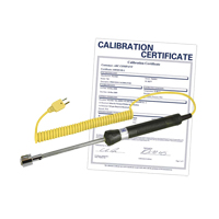 Surface Thermocouple Probe (includes ISO Certificate), 500 °C (932°F) Max. Temp. Cam Industrial