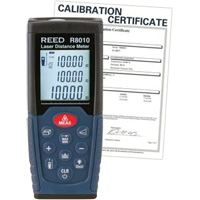 Laser Distance Meter with NIST Certificate, 1.92" - 328' (5 cm - 100 m) Range, Digital (Electronic) Cam Industrial