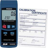Data Logging Hot Wire Thermo-Anemometer with Calibration Certificate, Data Logging, 0.2 - 25 m/sec Air Velocity Range Cam Industrial