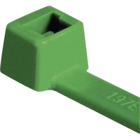UL Rated PA66 Cable Ties, 4" Long, 18 lbs. Tensile Strength, Green Cam Industrial