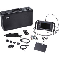 Ensemble de vid&eacute;oscope haute performance avec cam&eacute;ra HD double & longue sonde, 1280" lo x 720" la Affichage, 1024 x 600 pixels, 4,9 mm (0,19") T&ecirc;te de cam&eacute;ra Cam Industrial
