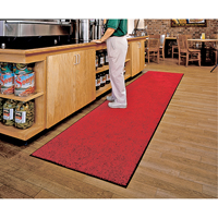 Tapis ColorStar, Essuie-pieds, 3' x 5' x 3/8", Rouge/noir Cam Industrial