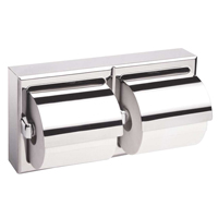 Two-Roll Toilet Paper Dispenser with Hoods, Multiple Roll Capacity Cam Industrial
