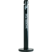 Smokers' Pole Cigarette Receptacle, Free-Standing, Aluminum, 41" Height Cam Industrial