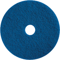Floor Maintenance Pads, 15", Cleaning/Scrubbing, Blue Cam Industrial