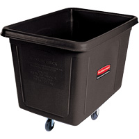 Bulk Cube Truck, Polyethylene, 48" L x 34-1/16" W x 36-1/2" H, 20 cu.ft. Volume, 600 lbs. Capacity Cam Industrial
