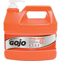 Nettoyant &agrave; mains Natural Orange, Pierre ponce, 3,78 L, Bouteille &agrave; pompe, Agrumes/Orange Cam Industrial
