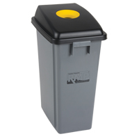 Recycling & Garbage Bin with Classification Lid, Plastic, 16 US gal. Cam Industrial