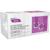Pro Select 1/4 Fold Luncheon Napkins, 1 Ply, 12.5" x 11.5" Cam Industrial