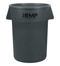 Garbage Bin, Polyethylene, 44 US gal. Cam Industrial