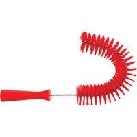 Brosse recourb&eacute;e, Soies Moyen/Ferme, Longueur de 15-1/2", Rouge Cam Industrial