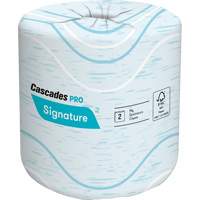 Pro Signature Toilet Paper, 2 Ply, 400 Sheets/Roll, 133' Length, White Cam Industrial