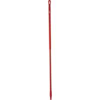 Handle, Broom/Scraper/Squeegee, Red, Ergonomic, 59" L Cam Industrial