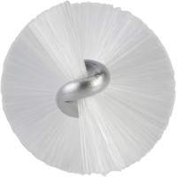 Brosse, Soies Moyen, Longueur de 20", Blanc Cam Industrial