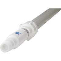 Handle, Broom/Scraper/Squeegee, White, Telescopic, 62" - 113" L Cam Industrial