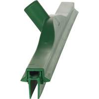 Double Blade Ultra Hygiene Squeegee, 24", Green Cam Industrial