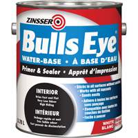 Bulls Eye&reg; Water Based Primer, 3.78 L, Gallon, White Cam Industrial