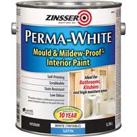 Peinture int&eacute;rieure Mold & Mildew-Proof Perma-White, 3,78 L, Gallon, Blanc Cam Industrial