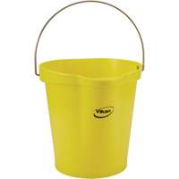 Food Hygiene Bucket, Yellow, 3 US gal. Cam Industrial