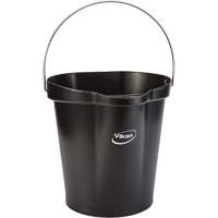 Seau pour l'hygi&egrave;ne des aliments, Noir, 3 gal. US Cam Industrial