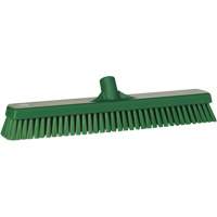 Deck & Wall Scrub Brush, Stiff Bristles, 19", Polyester, Green Cam Industrial