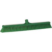 T&ecirc;te de balai-brosse pour petites particules, Crins Fin, 24", Polyester, Vert Cam Industrial