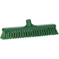 T&ecirc;te de balai-brosse &agrave; soies combin&eacute;es, Crins Cors&eacute;/Fin, 16-1/2", Polyester, Vert Cam Industrial