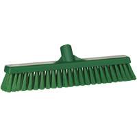 T&ecirc;te de balai-brosse pour petites particules, Crins Fin, 16-1/2", Polyester, Vert Cam Industrial