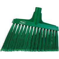 T&ecirc;te de balai oblique, Crins &agrave; bout ouvrant, 11-1/2", Polyester, Vert Cam Industrial