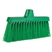 ColorCore Angle Head Broom, Medium Bristles, 10", Polypropylene, Green Cam Industrial