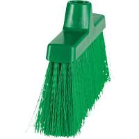 ColorCore Angle Head Broom, Medium Bristles, 10", Polypropylene, Green Cam Industrial