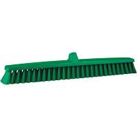 ColorCore Push Broom, Fine Bristles, 24", Polypropylene, Green Cam Industrial