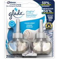 Glade&reg; PlugIns&reg; Scented Oil Refills, Clean Linen&reg;, Cartridge Cam Industrial