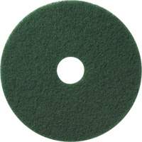 Floor Pads, 12", Scrubbing/Stripping, Green Cam Industrial