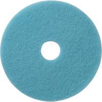 Luster Lite Floor Pads, 19", Burnishing, Light Blue Cam Industrial